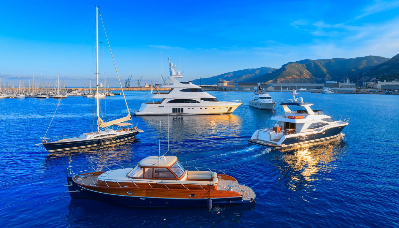 several types of boats from all over the world